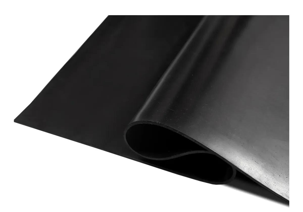 Piso de goma - Liso - Negro
