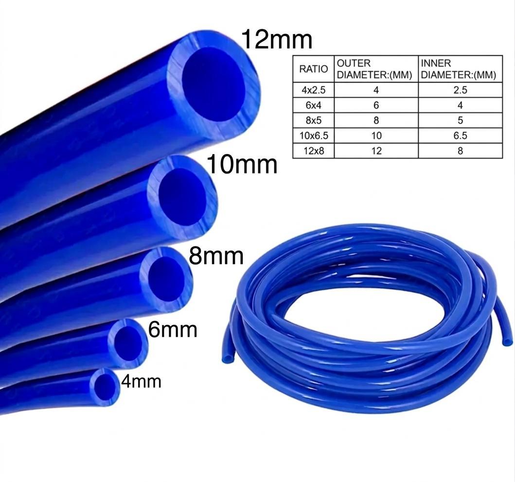 Tubo de Poliuretano 4x2,5 - 6x4 - 8x5 - 10x6,5 - 12x8
