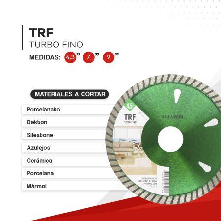 Disco Diamantado Turbo Fino – TRF 4.5” –  7” – 10”