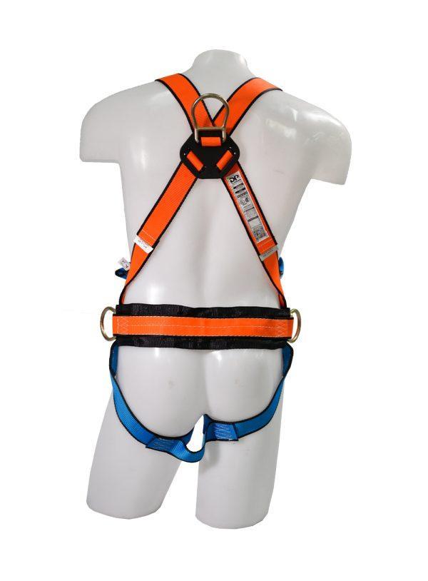 Arnes con enganche en espalda y cintura, toma frontal. Regulable. Ref. cinta lumbar.
